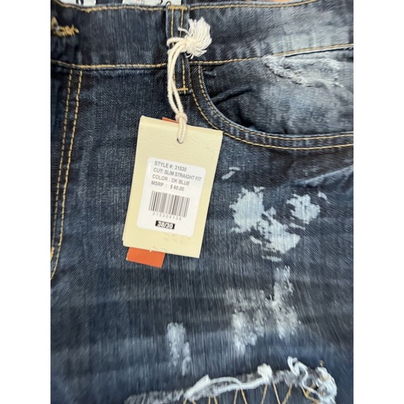 Liberation A Bleu LAB Mens Denim Jeans Slim  Straight Size 38 NWT - Picture 3 of 4